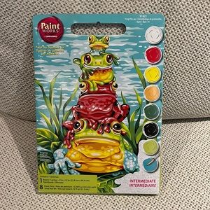 Paint works by dimensions frog pileup paint by number Kit number 91421